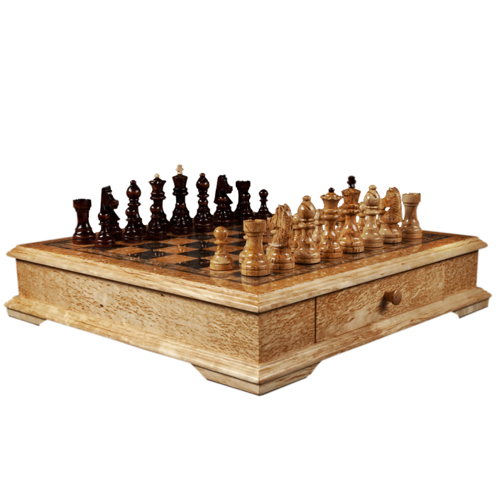 Karelian birch chess "Karelia" small