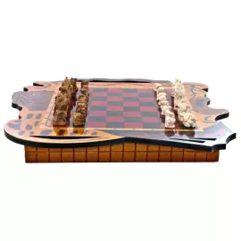 Шахматы из бивня мамонта "Посвящение Дали"