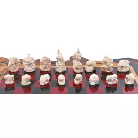 Шахматы из бивня мамонта "Посвящение Дали"