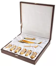 Икорница "Царский пир" с 6 стопками, Златоуст
