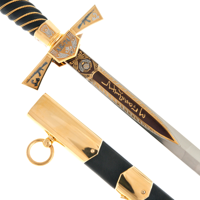 Kalashnikov cutlass with leather, Zlatoust