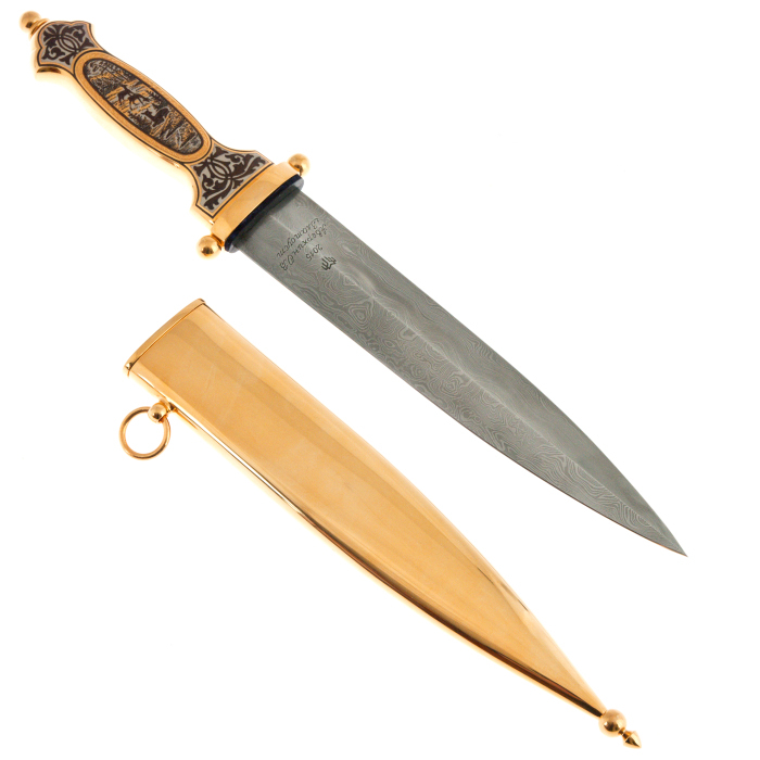 Hunting dagger "Oleshki" Zlatoust