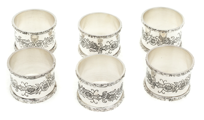 Set of napkin rings "Inciso"