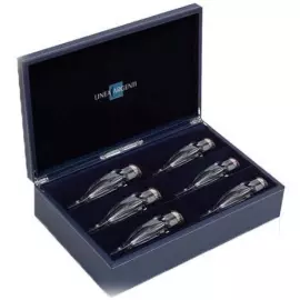 Set of 6 champagne glasses "Line"