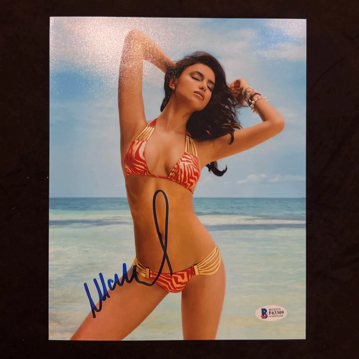 Autographed photo of supermodel Irina Shayk