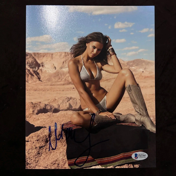 Autographed photo of supermodel Irina Shayk