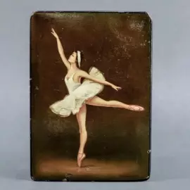 Шкатулка «Балерина». СССР, Федоскино, 1965 год