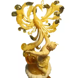 Статуэтка из янтаря "Жар-птица"