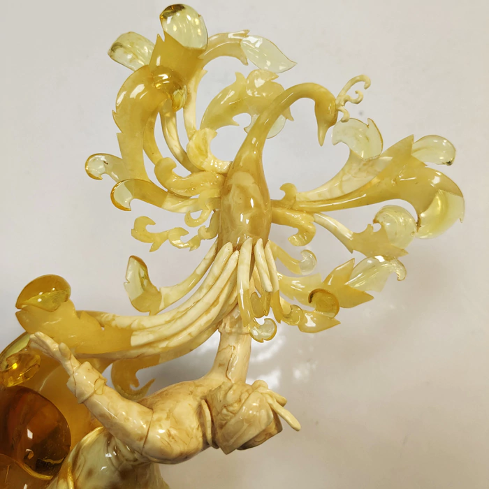 Amber statuette "Firebird"