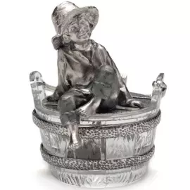 Кадушка "Пастушок" с хрусталем