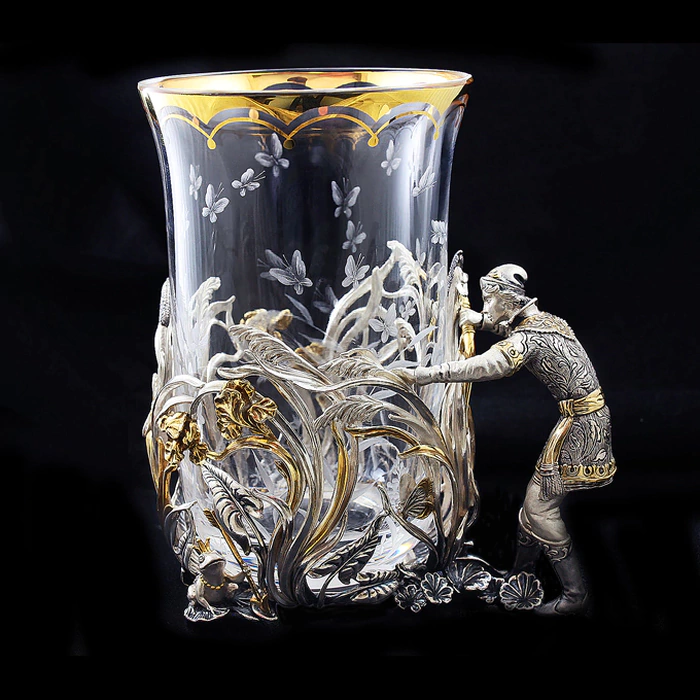 Cup holder made of silver "Ivan Tsarevich"