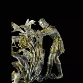 Подстаканник из серебра "Иван-царевич"