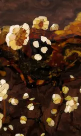 Панно из янтаря "Тигр"