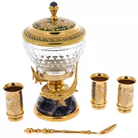 Икорница на содалите "Дары моря" со стопками, Златоуст