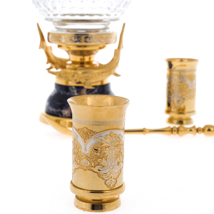 Икорница на содалите "Дары моря" со стопками, Златоуст