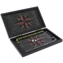 Нарды из змеевика и лемезита "Звезда"