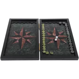 Нарды из змеевика и лемезита "Звезда"