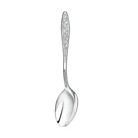 Серебряный десертный набор "Морозко": вилка и ложка, на 6 персон