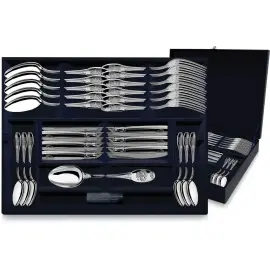 Серебряный столовый набор "Единство": вилка, ложка, нож, чайная ложка, на 6 персон Серебряный столовый набор "Единство": вилка, ложка, нож, чайная ложка, на 6 персон