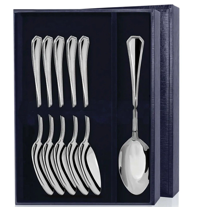 Silver set of Elegant tablespoons for 6 people