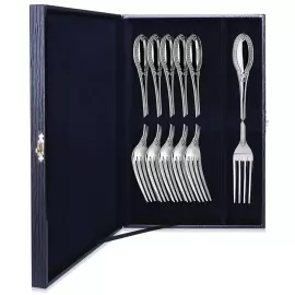 Серебряный набор столовых вилок "Император" на 6 персон