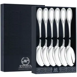 Серебряный набор десертных ложек "Император" на 6 персон Серебряный набор десертных ложек "Император" на 6 персон