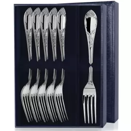 Серебряный набор столовых вилок "Престиж" на 6 персон