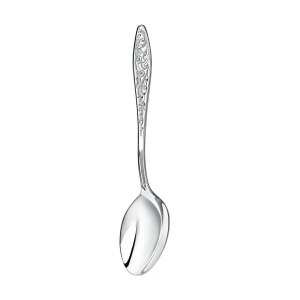 Silver set of dessert spoons "Morozko" for 6 people
