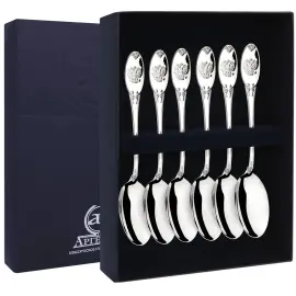 Серебряный набор чайных ложек "Единство" на 6 персон Серебряный набор чайных ложек "Единство" на 6 персон