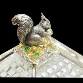 Сахарница серебряная "Белочка" Сахарница серебряная "Белочка"