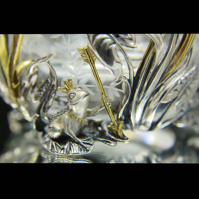 Cup holder made of silver "Ivan Tsarevich"