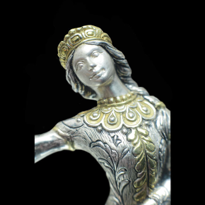 Silver cup holder "Vasilisa the Beautiful"
