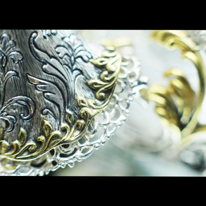 Silver cup holder "Vasilisa the Beautiful"