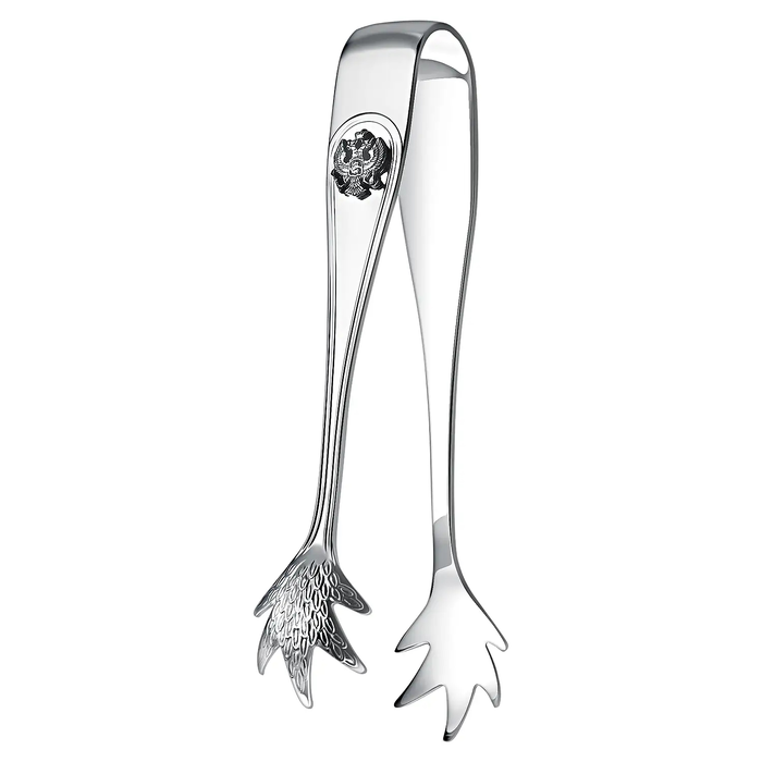 Silver set "Coat of Arms": sugar bowl and sugar tongs