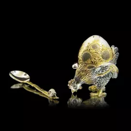 Серебряная коллекция для специй "Курочка-Ряба"