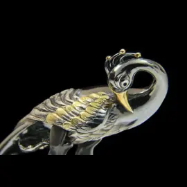 Серебряный набор для торта "Жар-птица" Серебряный набор для торта "Жар-птица"