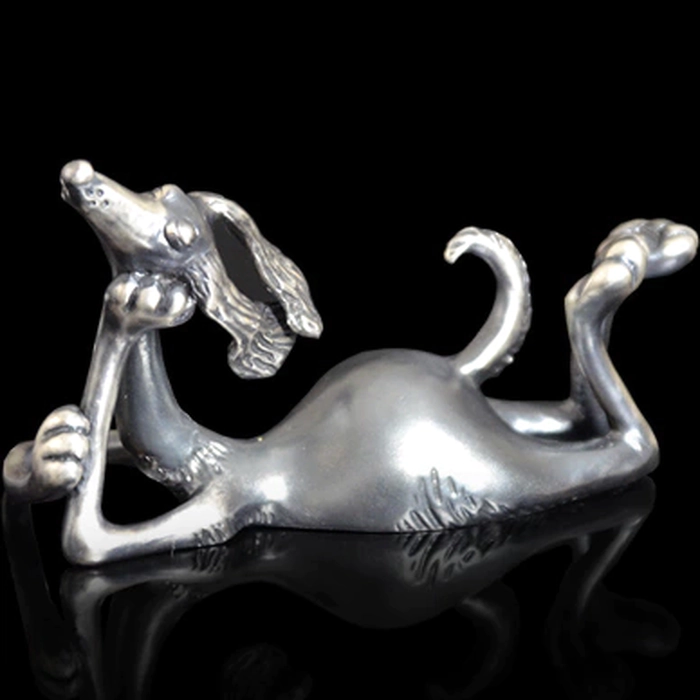 Collection of silver figurines "Doggie"