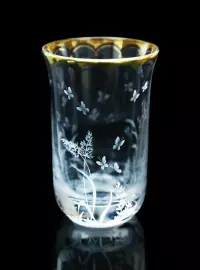 Коллекция чайных чашек из серебра "Царевна лягушка" на 2 персоны, с ложками