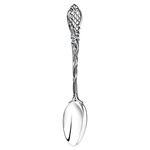 Baroque silver cup holder with blackening