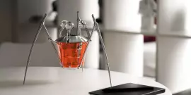 Эксклюзивные настольные часы "Tripod" красные