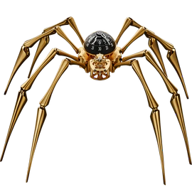 Эксклюзивные настольные часы "Arachnophobia" Gold