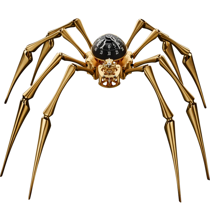 Эксклюзивные настольные часы "Arachnophobia" Gold