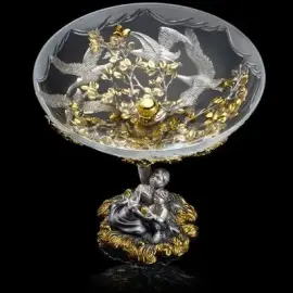 Ваза серебряная "Гуси-Лебеди" Ваза серебряная "Гуси-Лебеди"