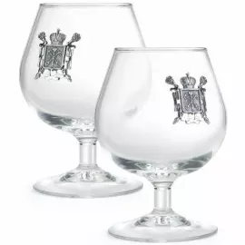 A set of glasses for cognac "Petersburg"