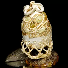 A souvenir from a mammoth tusk "The Egg of the universe. The Birth of the Dragon"