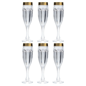 A set of Bohemia Safari wine glasses for 6 people