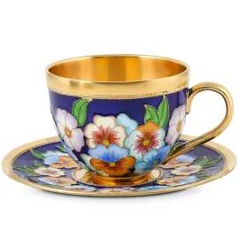 Чайный набор "Анютины глазки" на 2 персоны