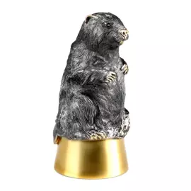 Набор для водки "Бобер с бобрятами" на 6 персон