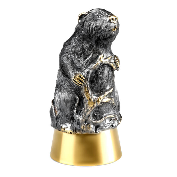 Набор для водки "Бобер с бобрятами" на 6 персон