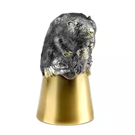 Набор для водки "Бобер с бобрятами" на 6 персон